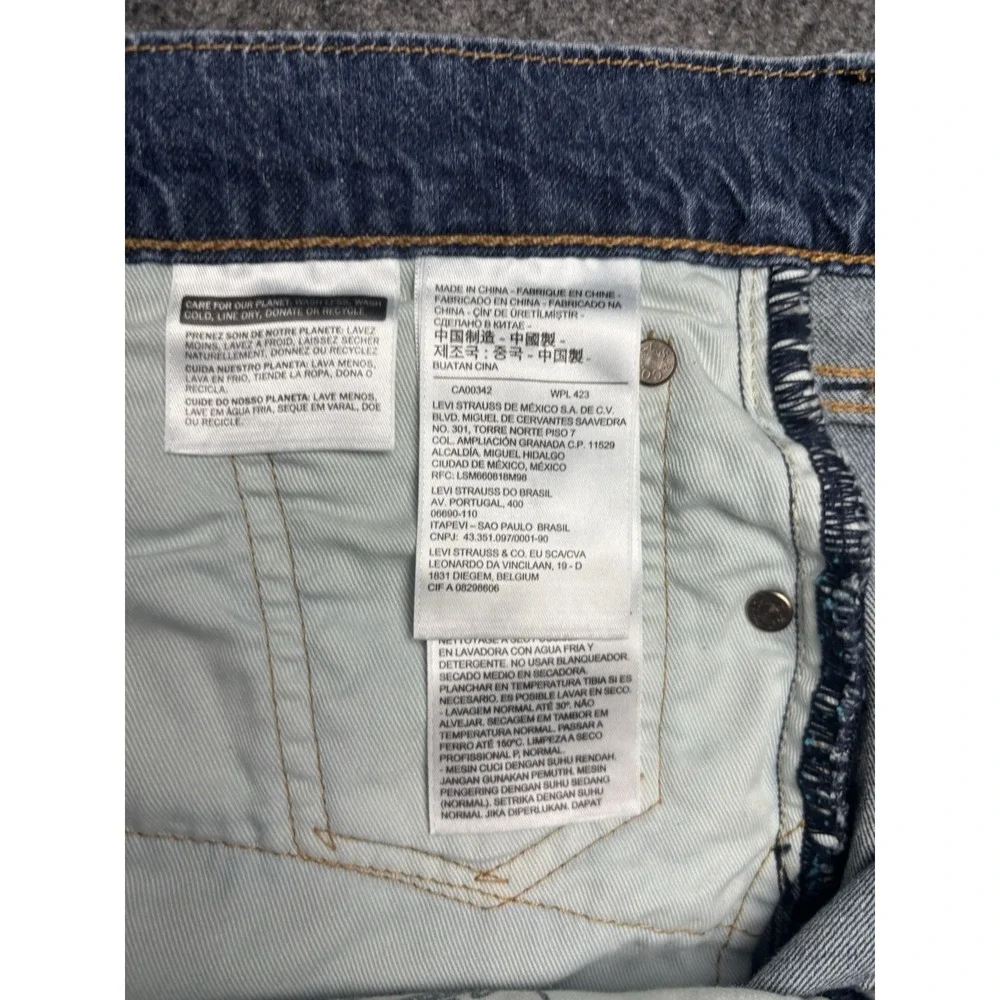 Levi's Premium 512 Big E Slim Taper Distressed Jeans Men 31x32